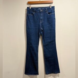 Old Navy Dark Blue High Rise Flare Jeans Size 10